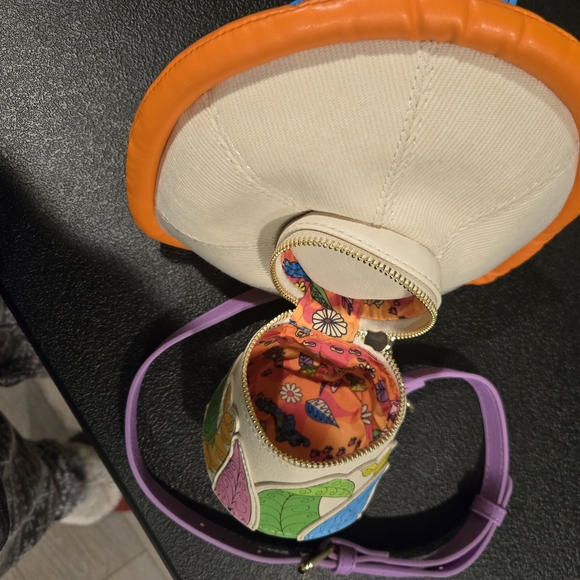 StitchShoppe Loungefly Alice In Wonderland CaterpillerMushroom CrossbodyBag NWOT - Picture 11 of 15